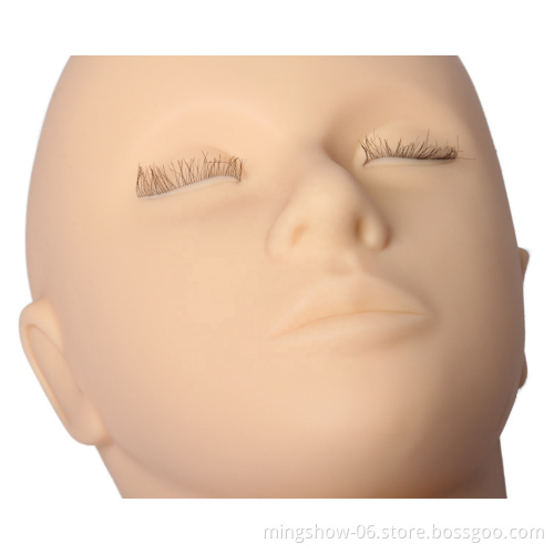 Cosmetology Manikin Head Female Dolls Bald For Makeup Practice